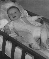 baby gro or sleep siut all in one onsie style of pyjamas from 1950s